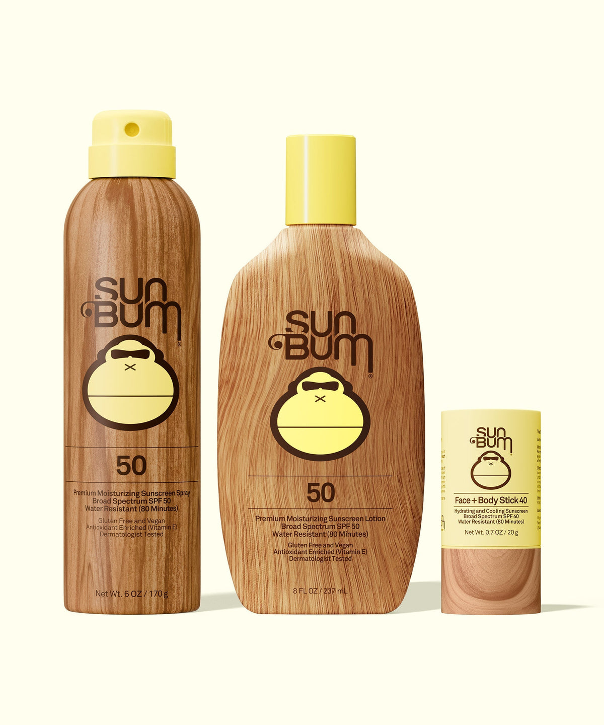SPF 50 Spray + Lotion + Face and Body Stick 40 Bundle R6
